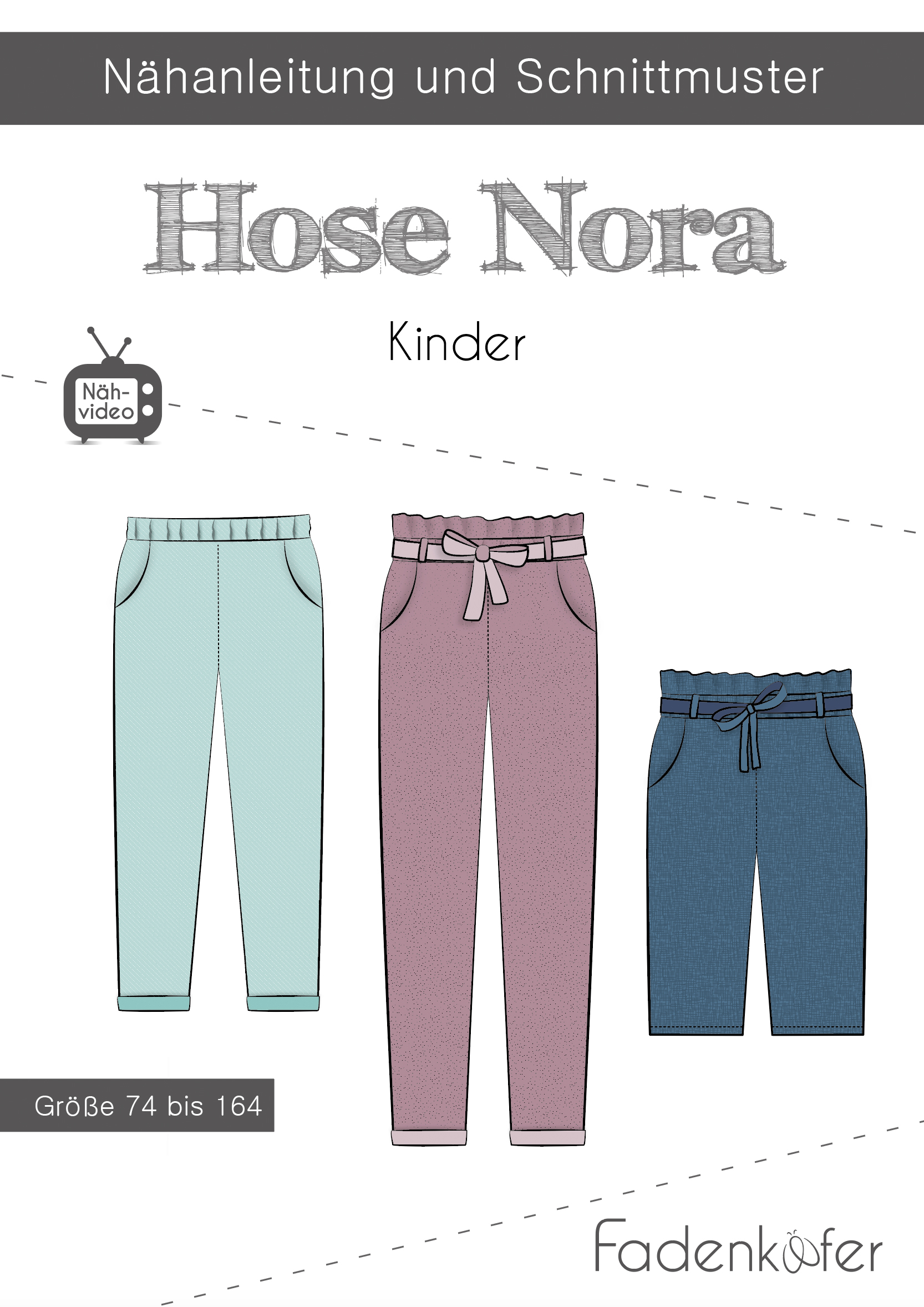 Paberlõige - laste püksid Nora