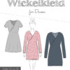 Paberlõige - naiste kleit "Wickelkleid"