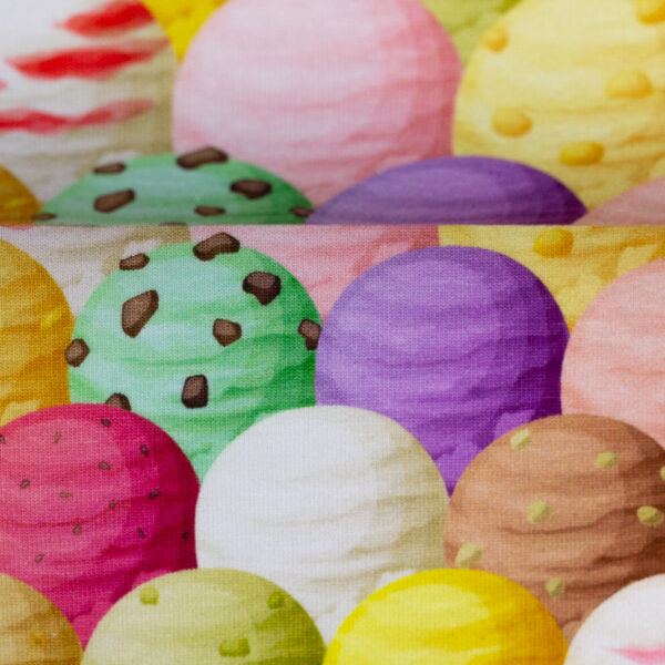 Digiprint trikotaaž - värvilised jäätised