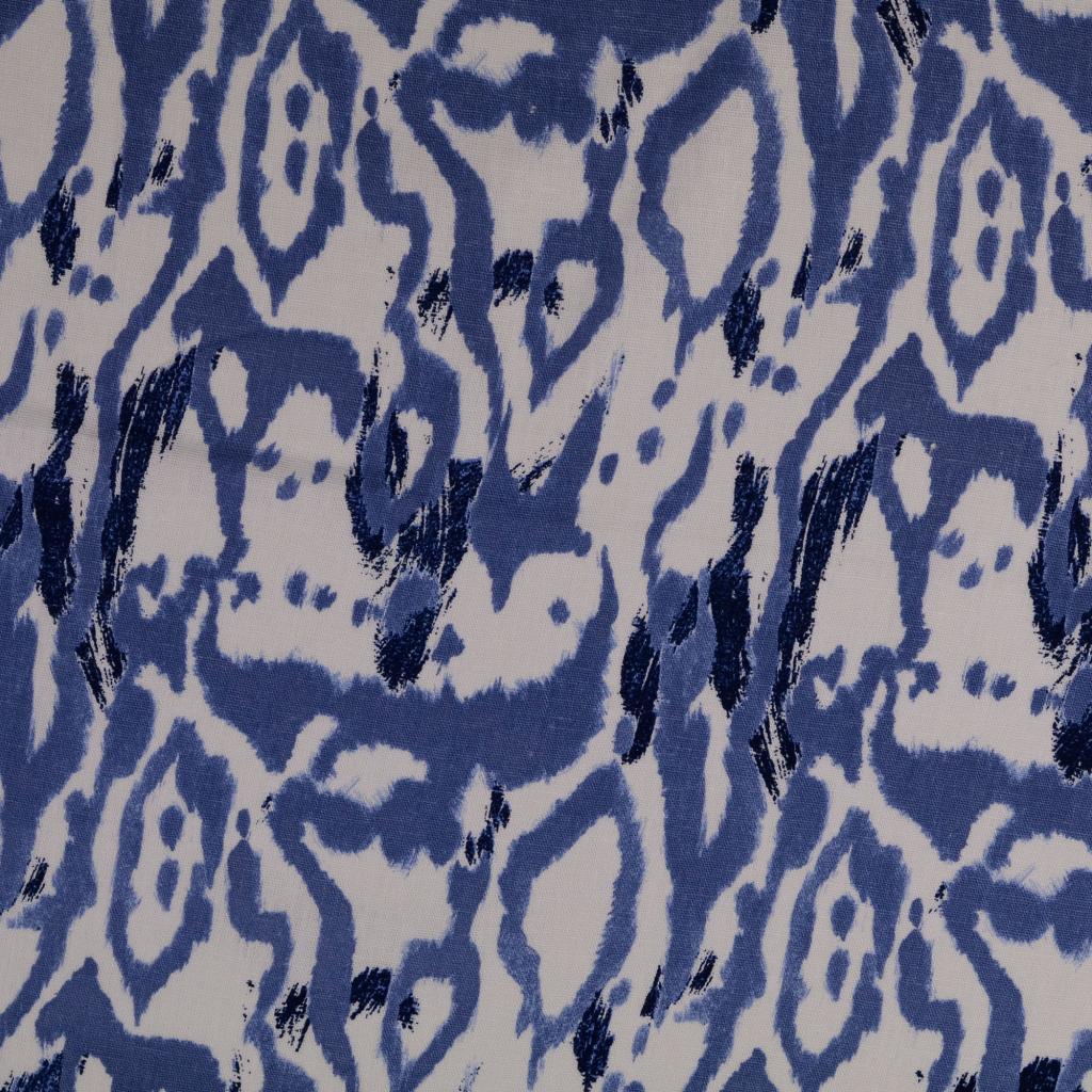 Linane kangas viskoosiga - sinisekirju valgel