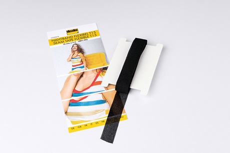 Vlieseline Seam Tape Flexible, õmblusteip venivatele kangastele, 15mm x 5m, must