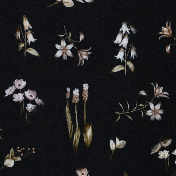 Viskooskangas - väiksed valged lilled, must