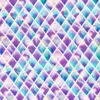 Digiprint trikotaaž - Crystal Magic by Lycklig Design, rombid, sinine
