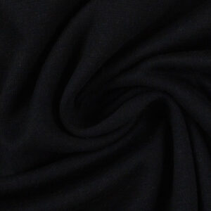 Puuvillane trikotaaž - must