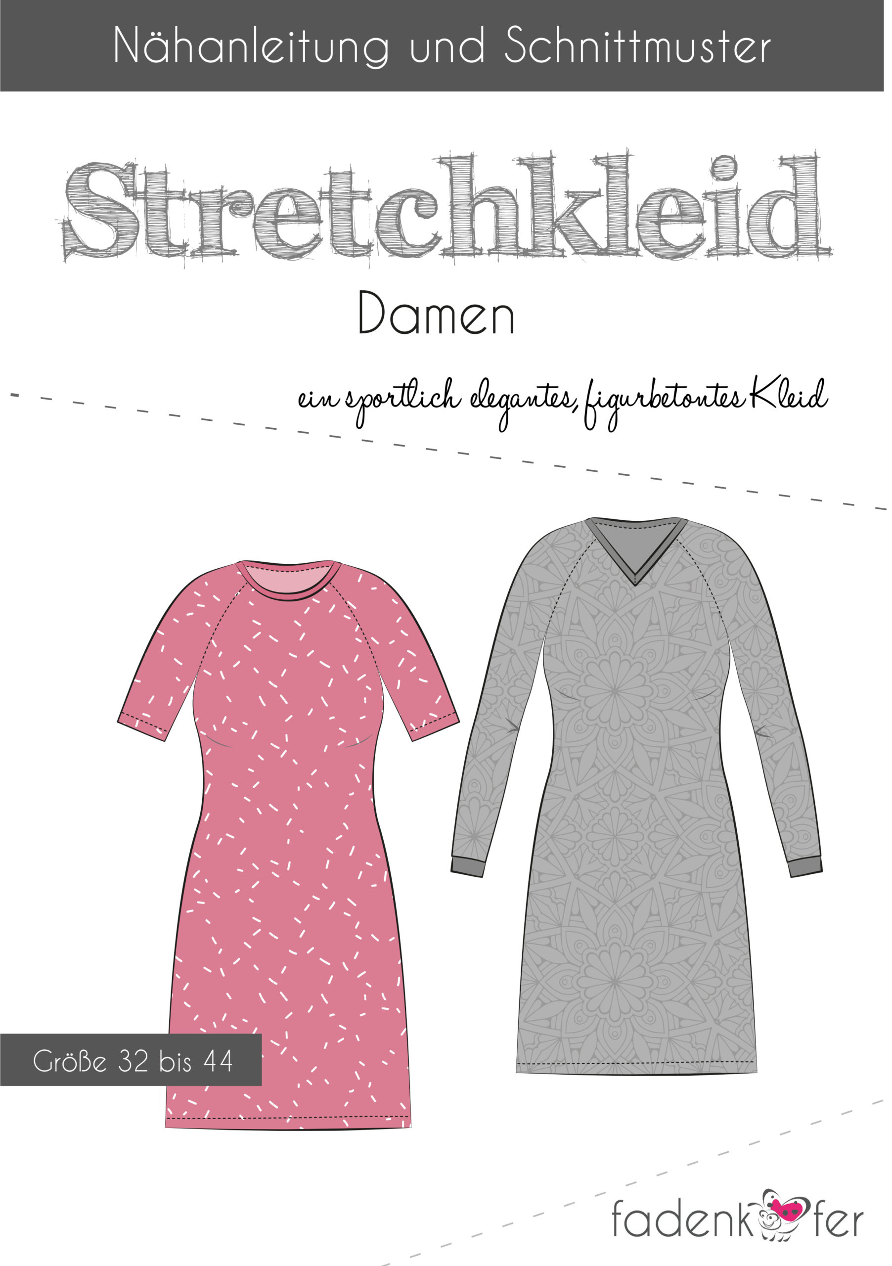 Paberlõige - naiste kleit "Stretchkleid Carolin"