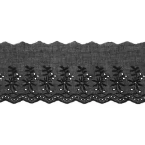 Broderiipits - must, 9cm