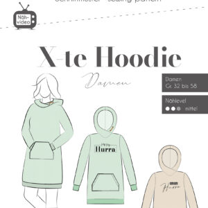 Paberlõige - naiste dressipluus-kleit XteHoodie