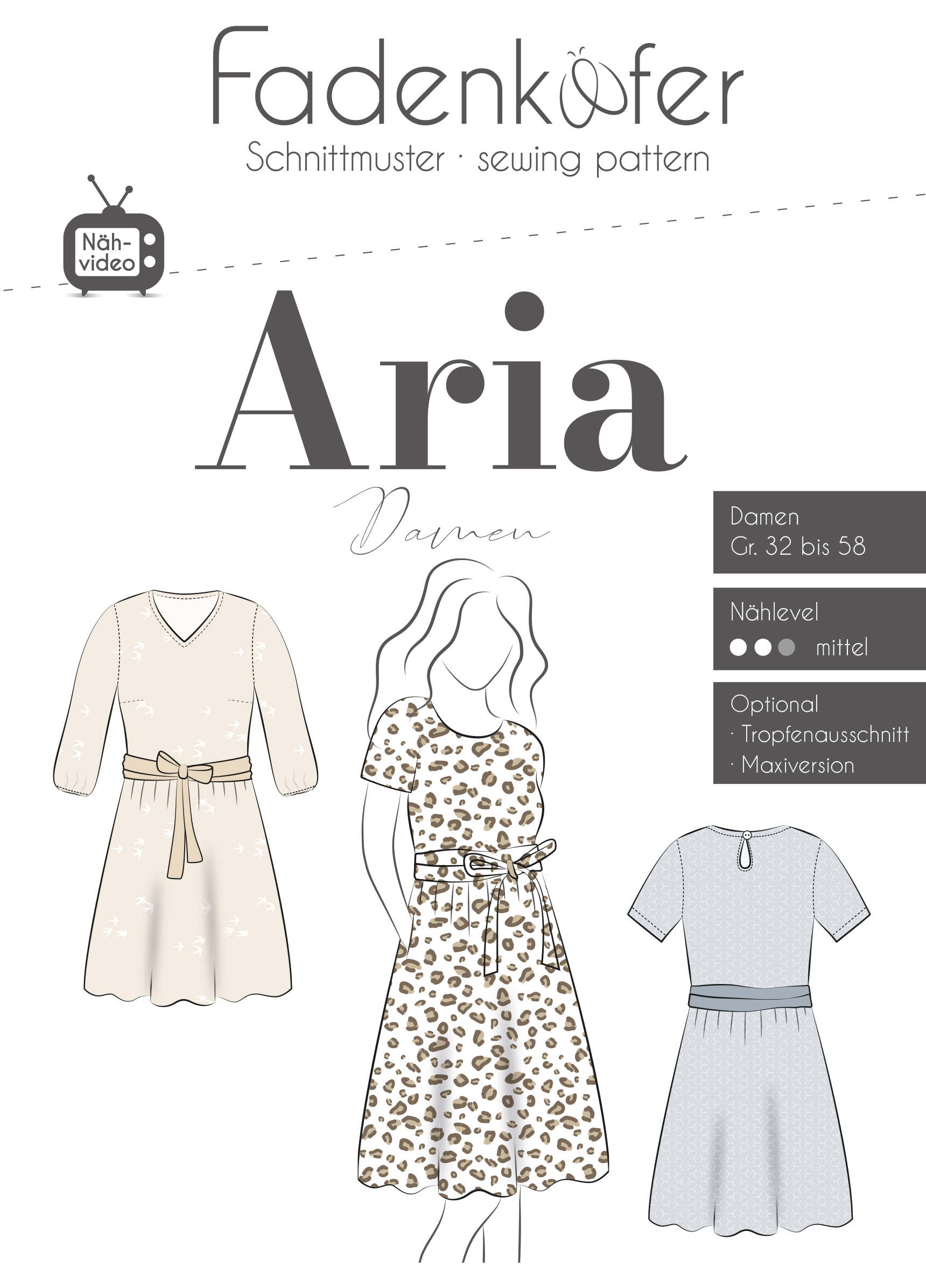 Paberlõige - naiste kleit Aria
