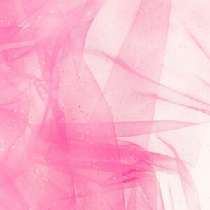 Pehme tüll - erkroosa-valge, sädelusega