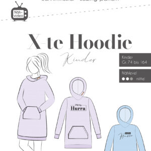Paberlõige - laste dressipluus "X-te Hoodie"