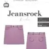 Paberlõige - laste teksaseelik "Jeansrock"