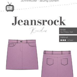 Paberlõige - laste teksaseelik "Jeansrock"