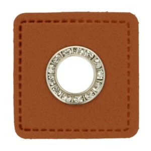 Öös pruunil kunstnahal, aplikatsioon, nikkel, kividega