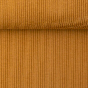 Ribiline trikotaaž - ookerkollane