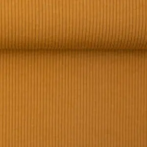 Ribiline trikotaaž - ookerkollane