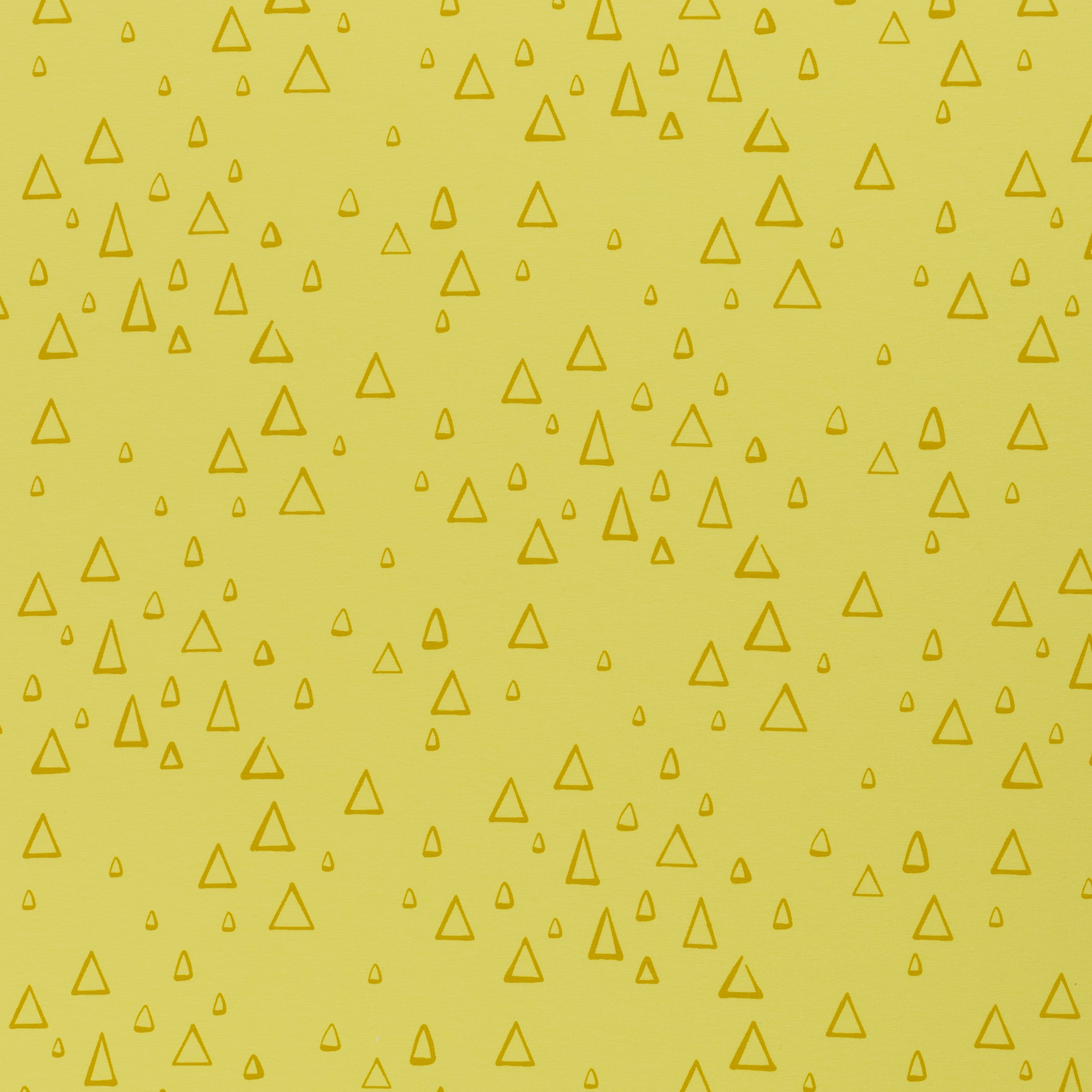 Digiprint trikotaaž - kolmnurgad kollasel