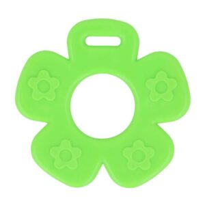 Opry silikoonist närimisrõngas, lill, roheline, 2tk