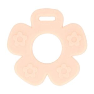 Opry silikoonist närimisrõngas, lill, heleroosa, 2tk