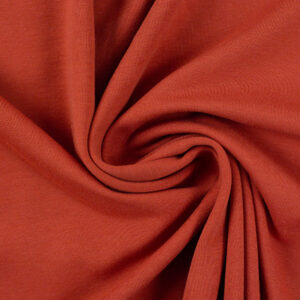 Puuvillane trikotaaž - vaskpunane