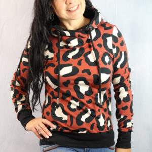 Modaal dressiriie - suur loomamuster, vaskpunane