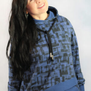 Aasaline dressiriie - abstrakt, jooned, teksasinine