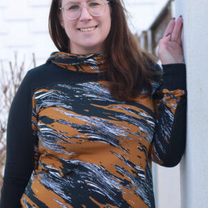 Aasaline dressiriie - abstrakt, sinepikollane