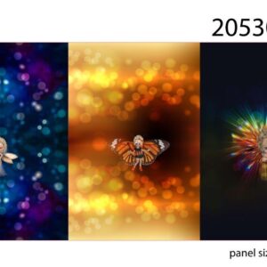 Maagiliste haldjatega dressiriide kupong mõõdus 75*150cm, sobib nii lastele kui täiskavanutele.