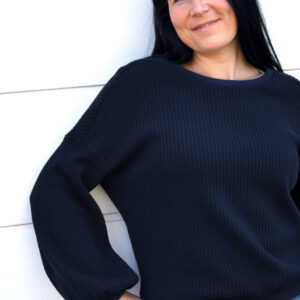 Puuvillane kudum on kauni klassikalise vahvelkoe mustriga