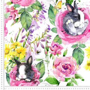 Digiprint trikotaaž - suur lihavõttejänes