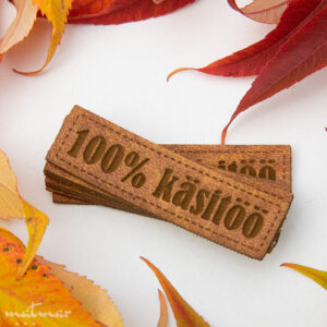 Kunstnahast õmmeldav silt - 100% käsitöö