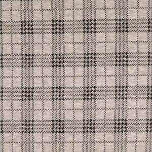 Žakaartrikotaaž - ruuduline, helehall