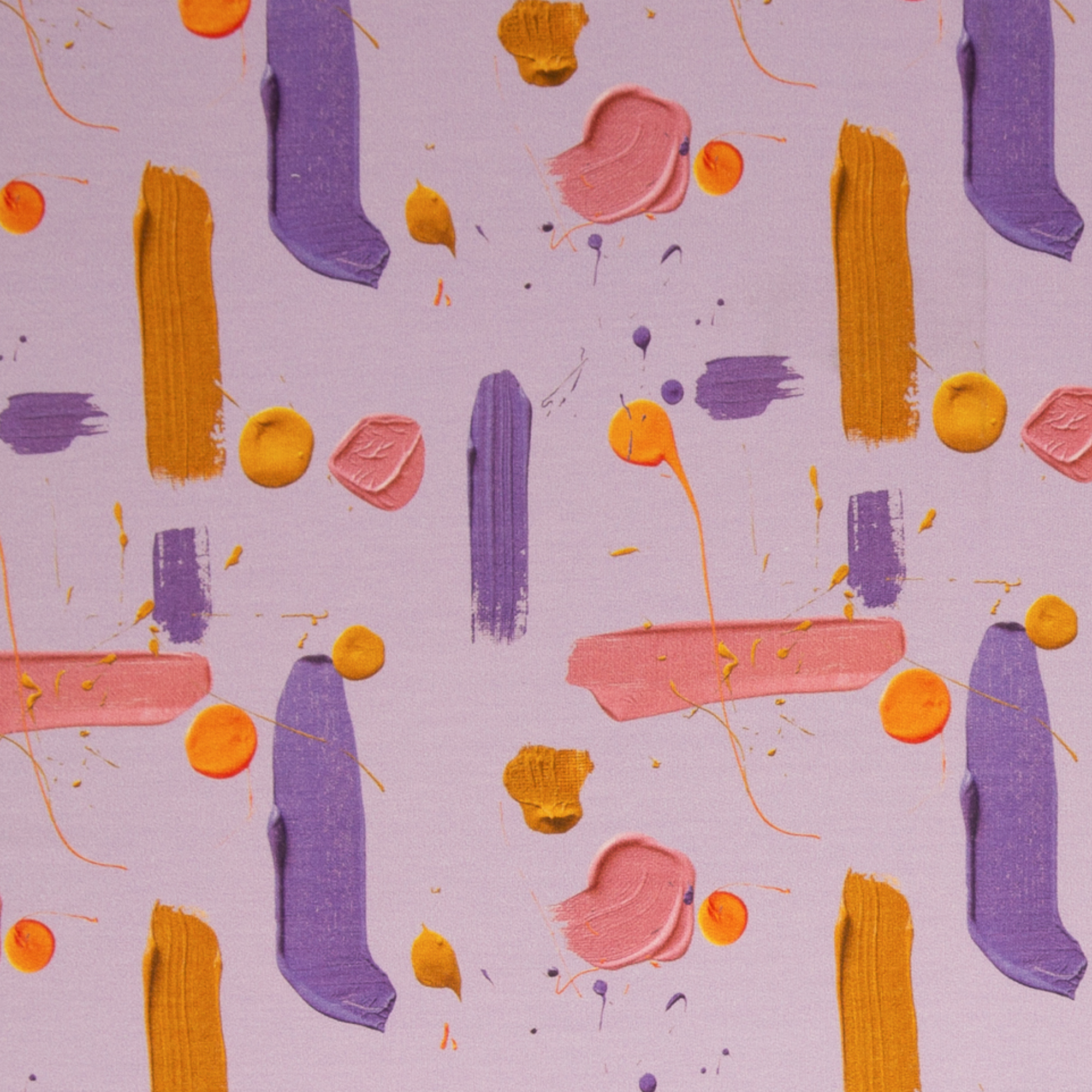 Modaal+puuvill dressiriie - värvilised jooned helelillal, Hooray by Cherry Picking