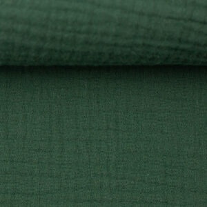 Puuvillakrepp, musliin - smaragdroheline