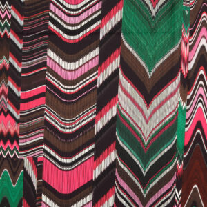 Digitaaltrükiga polüesterkangas - rohelised, pruunid triibud