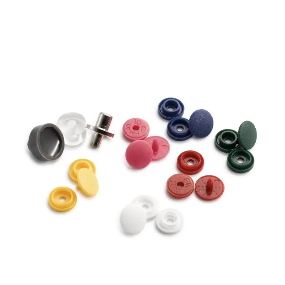 Prym Love plastikust presskinnitused, 9mm, 72tk, 6 värvi - Pilt 3