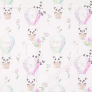 Digiprint trikotaaž - pandad ja kuumaõhupallid, Little Darling