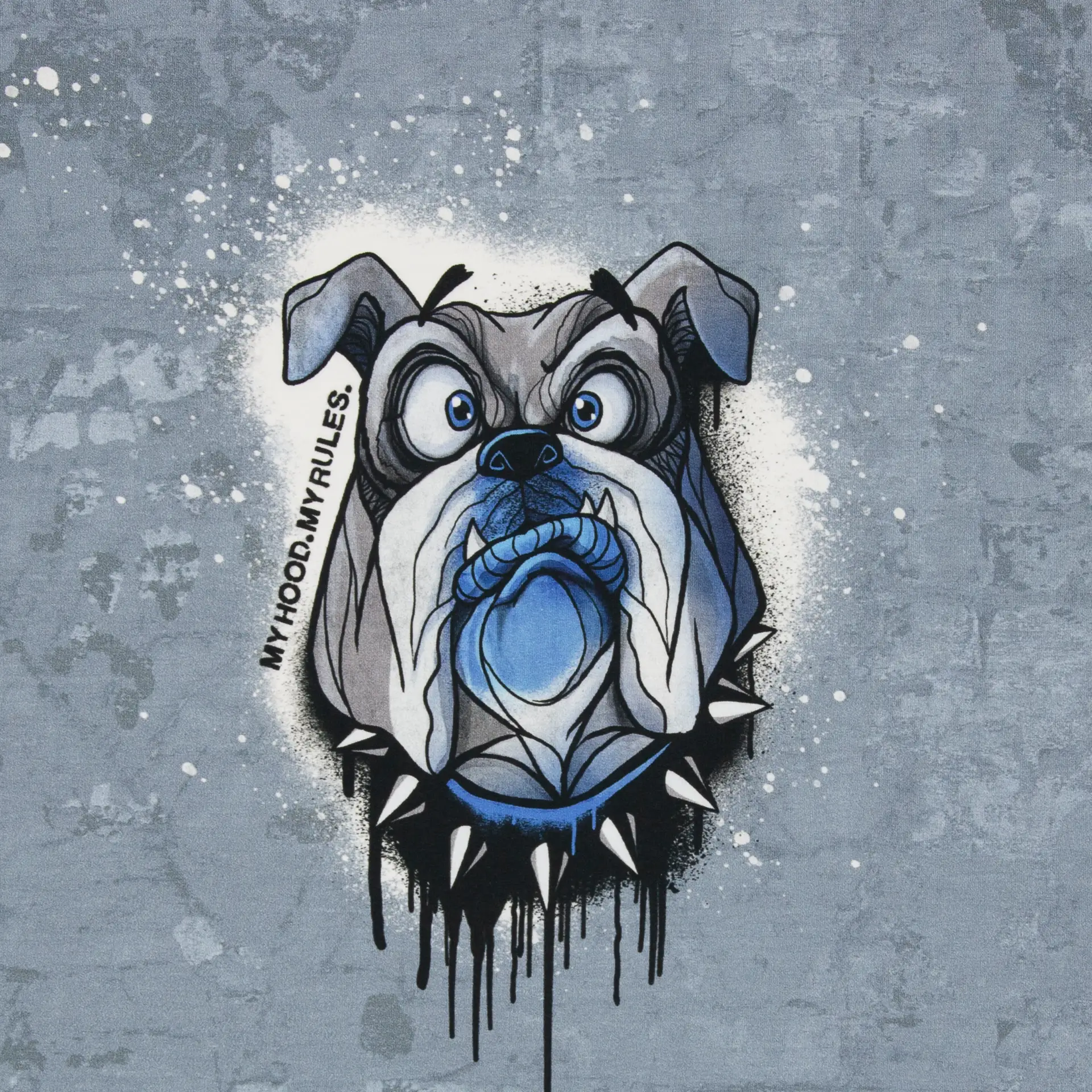 Dressiriie, aasaline - Buldog, Street Life by Thorsten Berger, kupong, suur 90*155 - Pilt 5