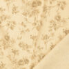 Retro-puuvillane kangas, vintage cotton - roosid, loodusvalge