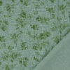 Retro-puuvillane kangas, vintage cotton - roosid, roheline