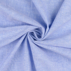 Linane kangas puuvillaga, poollinane - helesinine