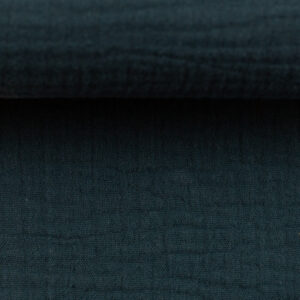 Puuvillakrepp, musliin - teksasinine