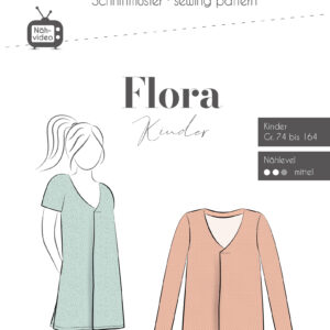 Paberlõige - tüdrukute kleit+pluus Flora