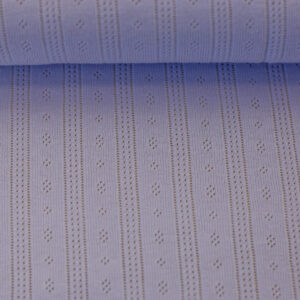 Puuvillane trikotaaž, sissekootud muster - helelilla