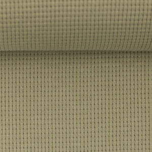 Vahveltrikotaaž - hele oliiviroheline