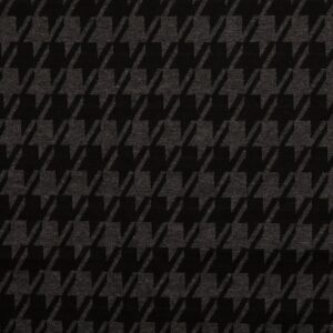 Žakaartrikotaaž - houndstooth, must-hall Klassikaline muster, moodne materjal