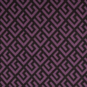 Žakaartrikotaaž, -kudum - abstrakt, lilla-must