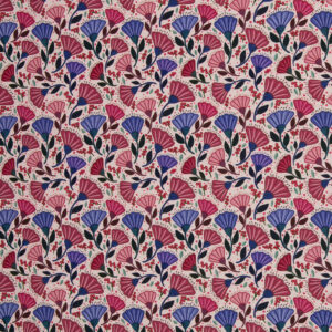 Puuvillane kanvas - õied heleroosal, sari Garden Stories