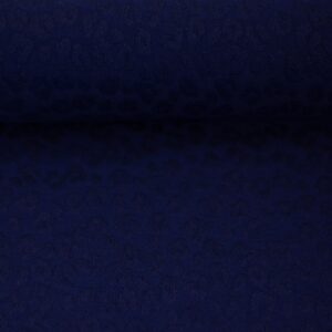 Žakaartrikotaaž, reljeefne muster - "Lemgo", tumesinine