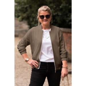 Viskoos ja lina segakangas elastaaniga - pruun