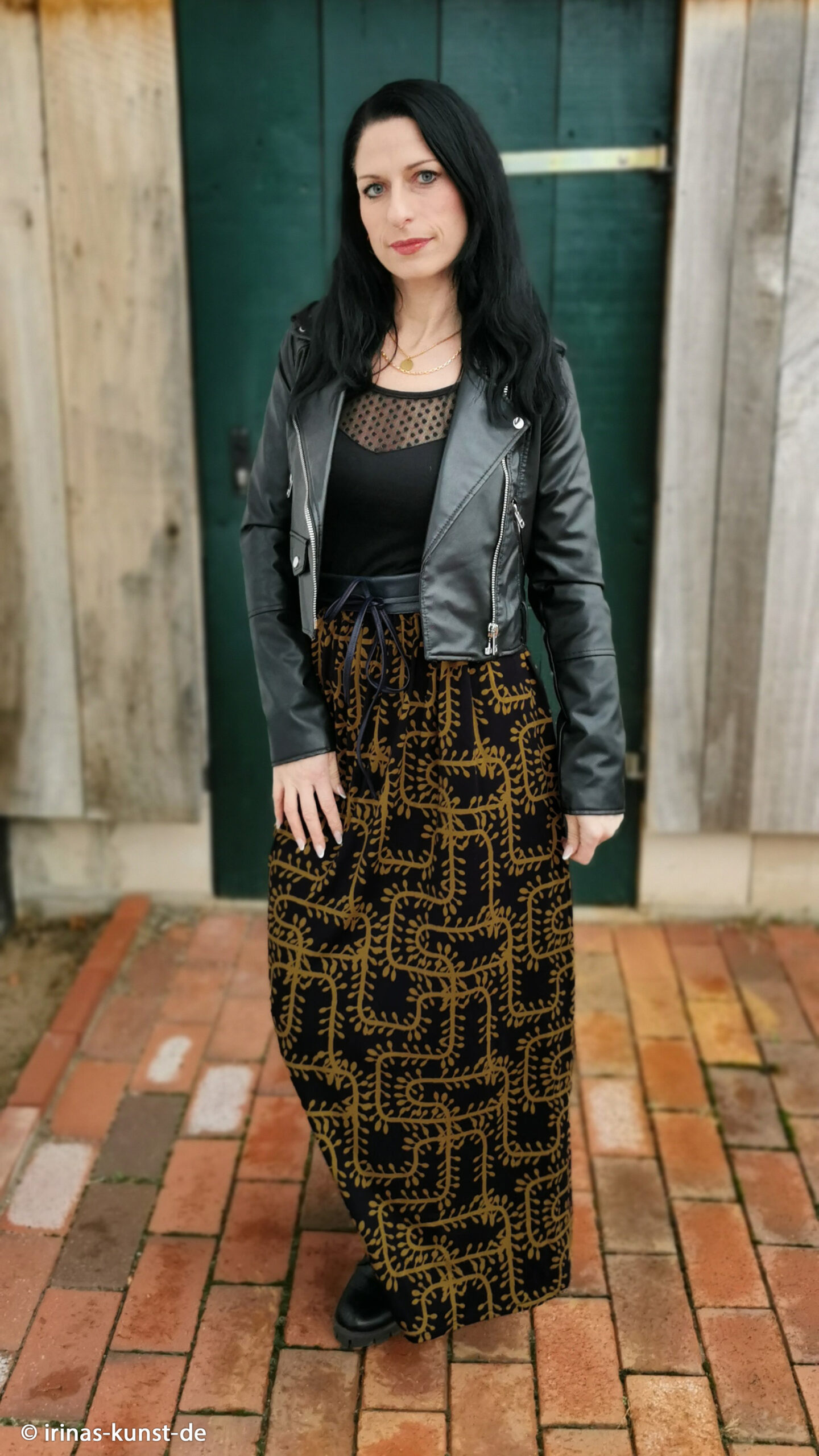 Viskoostrikotaaž - vaikus, Silence by Cherry Picking Väätide motiiviga viskoosist trikotaažkangas